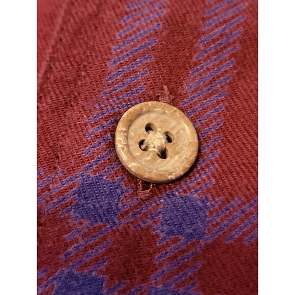 Thorton Bay Corduroy Contrast Collar Button Up Shirt Duck/Deer Hunting Print XL - Picture 7 of 15